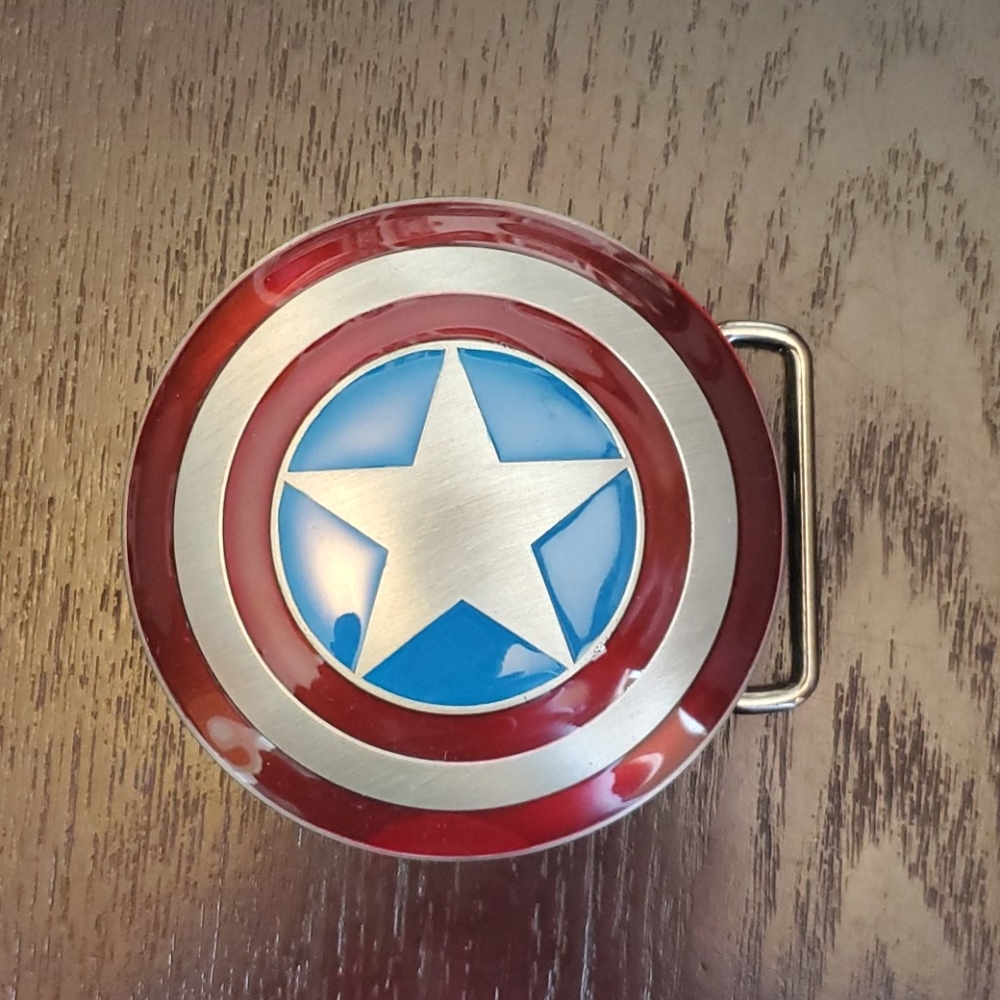 Captain America shield belt buckle